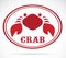 Vector image of an crab