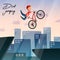 Vector image of cyclist jumping from a ski jump