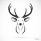 Vector image of an deer head