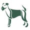 Vector image of an dog (Irish terrier)