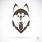 Vector image of an dog siberian husky