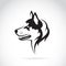 Vector image of a dog siberian husky