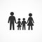 Vector image family icon.