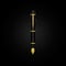 Vector image of a gold fountain pen