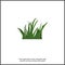 Vector image of grass. Icon of grass on white background. Layers grouped for easy editing illustration.