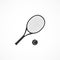 Vector image icon tennis.