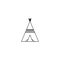 Vector image of an Indian dwelling. Wigwam. Icon