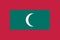 Vector Image of Maldives Flag