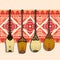 Vector image of a musical Kazakh national instrument - dombra on a carpet background
