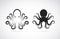 Vector image of an octopus