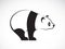 Vector image of an panda design