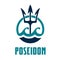 Vector image of Poseidon`s Trident