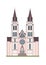 Vector image Roman catholic churchbuilding