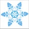 Vector image snowflakes