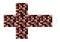 Vector image of the textures Netherite block of the Minecraft game for creating from paper, schemes, sweeps, papercraft