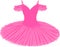 Vector image of a tutu in pink