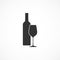Vector image wine icon.