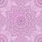 Vector Indian floral lilac and purple mandala