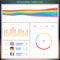 Vector Infographic design templates. Set of charts and elements.