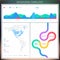 Vector Infographic design templates. Set of charts and elements.