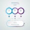 Vector Infographic label design with icons and 3 options or step