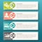 Vector Infographic label template design