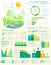 Vector infographics for Earth Day eco environment