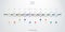 Vector infographics timeline design template with 10 option and integrated circles background