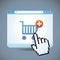 Vector internet shopping concept