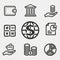 Vector investments money icon.