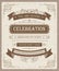 Vector invitation celebration vintage cool design