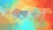 Vector irregular polygon background - triangle low poly pattern - fresh spring color - orange, cyan, blue, green,