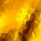 Vector irregular polygon background - triangle low poly pattern - yellow gold brown ochre sunny color