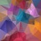 Vector irregular polygon background with a triangular pattern in full spectrum pastel multi colors