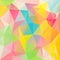 Vector irregular polygon background with a triangular pattern in spring vibrant pastel colors - full spectrum