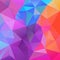 Vector irregular polygon background with a triangular pattern in spring vibrant pastel neon colors