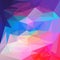 Vector irregular polygon background with a triangular pattern in vibrant blue, purple, pastel and hot pink colors