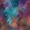 Vector irregular polygon square background - triangle low poly pattern - mauve, pink, purple, violet, blue, turquoise,