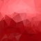 Vector irregular polygonal background - triangle low poly pattern - strawberry red and pastel pink color