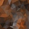 Vector irregular polygonal square background - triangle low poly pattern - brown gray grey chocolate caramel color