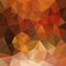 Vector irregular polygonal square background - triangle low poly pattern - fall autumnal color - pumpkin orange, rusty r