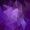 Vector irregular polygonal square background - triangle low poly pattern - purple, lavender and ultra violet color