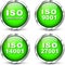 Vector iso certification icons