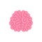 Vector isolated brain. Illustration for label of medicine, advertisement poster or banner