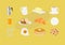 Vector Isolated Breakfast Themed Icon Set
