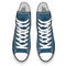 Vector isolated cartoon blue sneakers