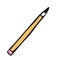 Vector isolated element back to school simple pencil