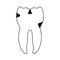 Vector isolated illustration of tooth