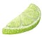 Vector isolated pattern object, hand-drawn harvest juicy, delicious rich wet green lime piece half, with highlights