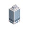 Vector Isometric City Building.